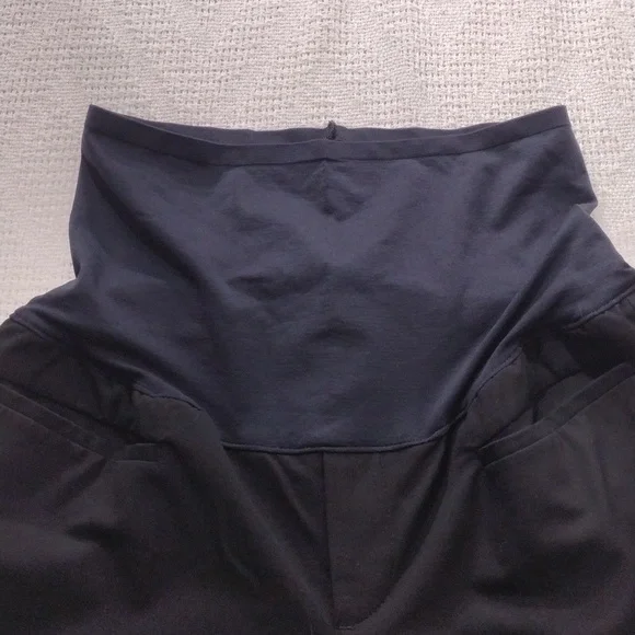 EUC Gap Maternity Modern Boot Black Dress Pants size 6L Stretch - Picture 6 of 14